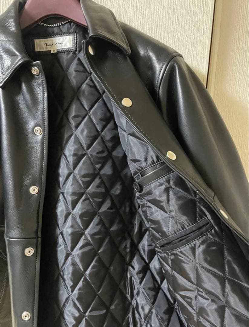 ゼ*ィ様 Time Is On NEW COACH JACKET cow lea