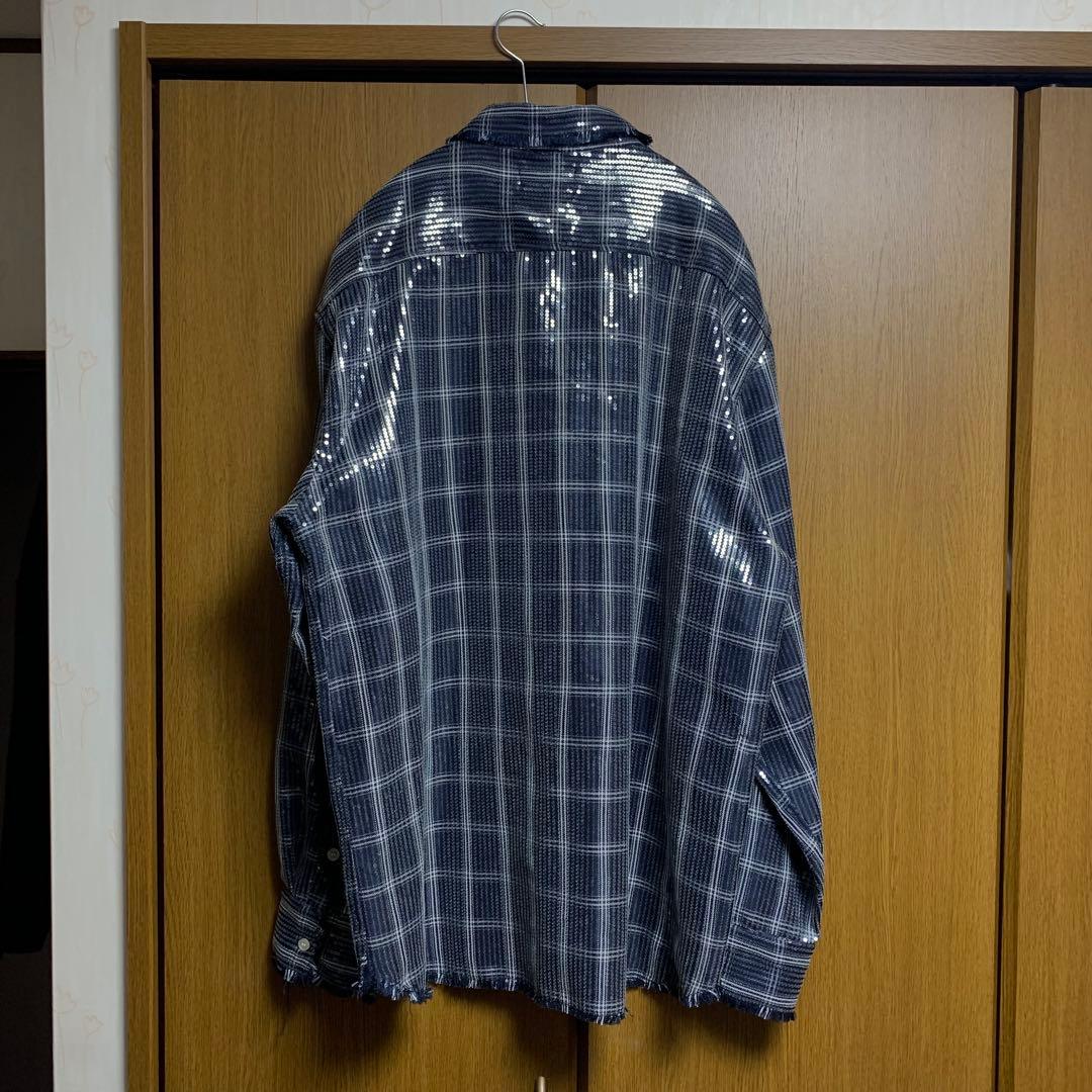 AFB  FLASH別注スパンコールシャツ