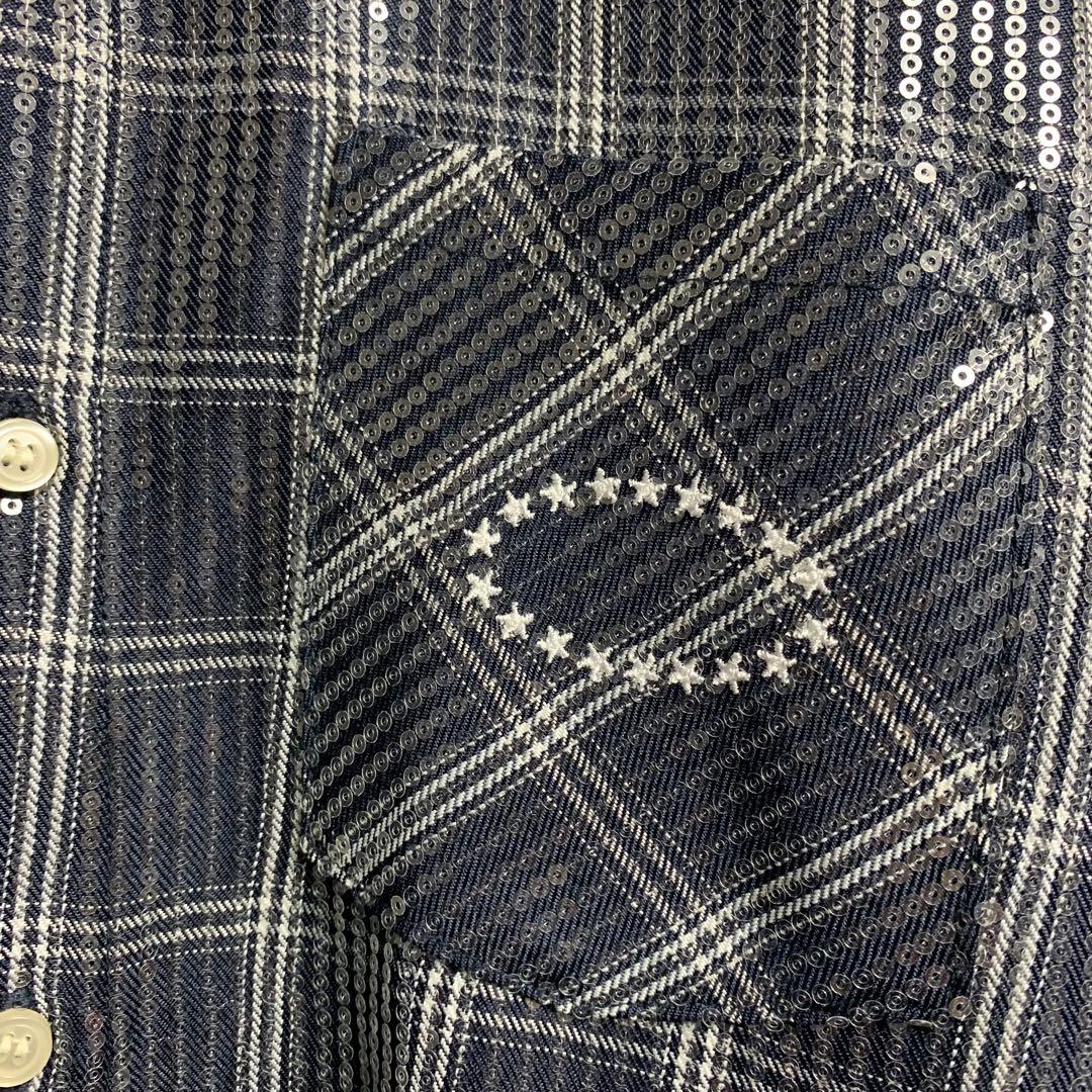 AFB  FLASH別注スパンコールシャツ