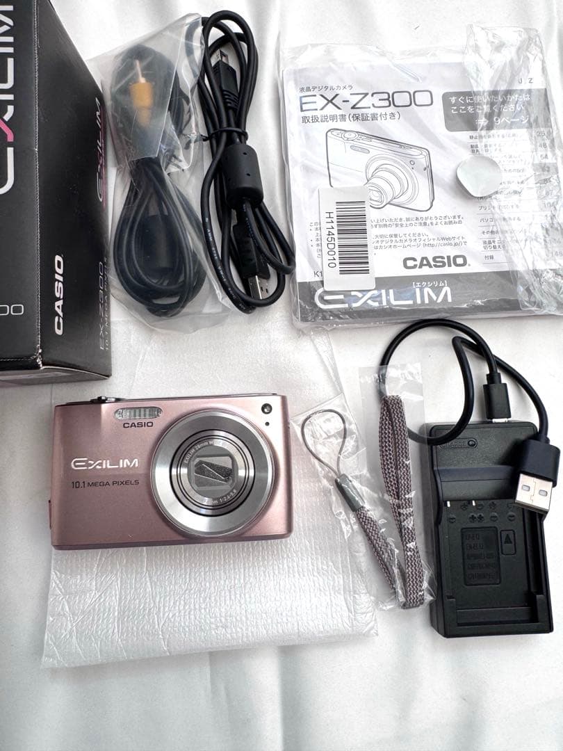 極美品/CASIO EX-Z300 コンパクトデジタルカメラ/ピンク