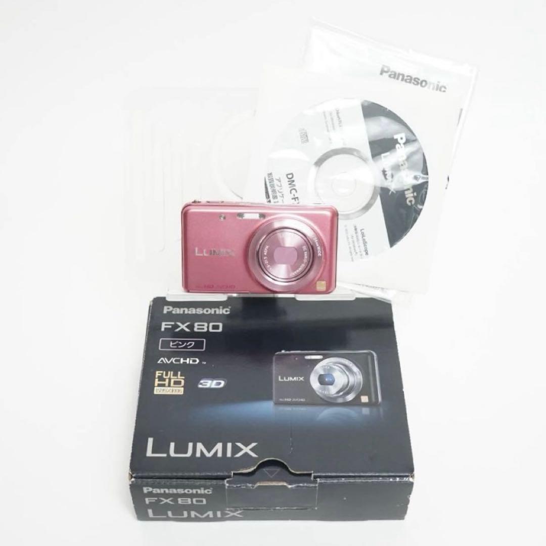 【美品】Panasonic LUMIX DMC-FX80 ピンク コンデジ