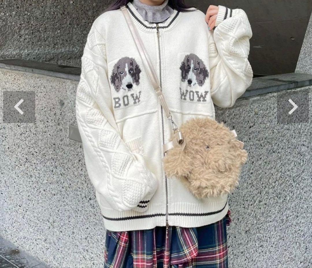 トップス Candystripper TWIN DOGS KNIT JUMPER