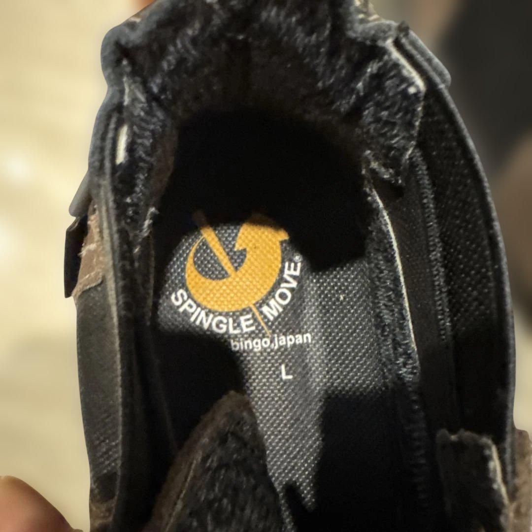 美品 スピングルムーブ ハイカットスニーカー ブラウン　Ｌ