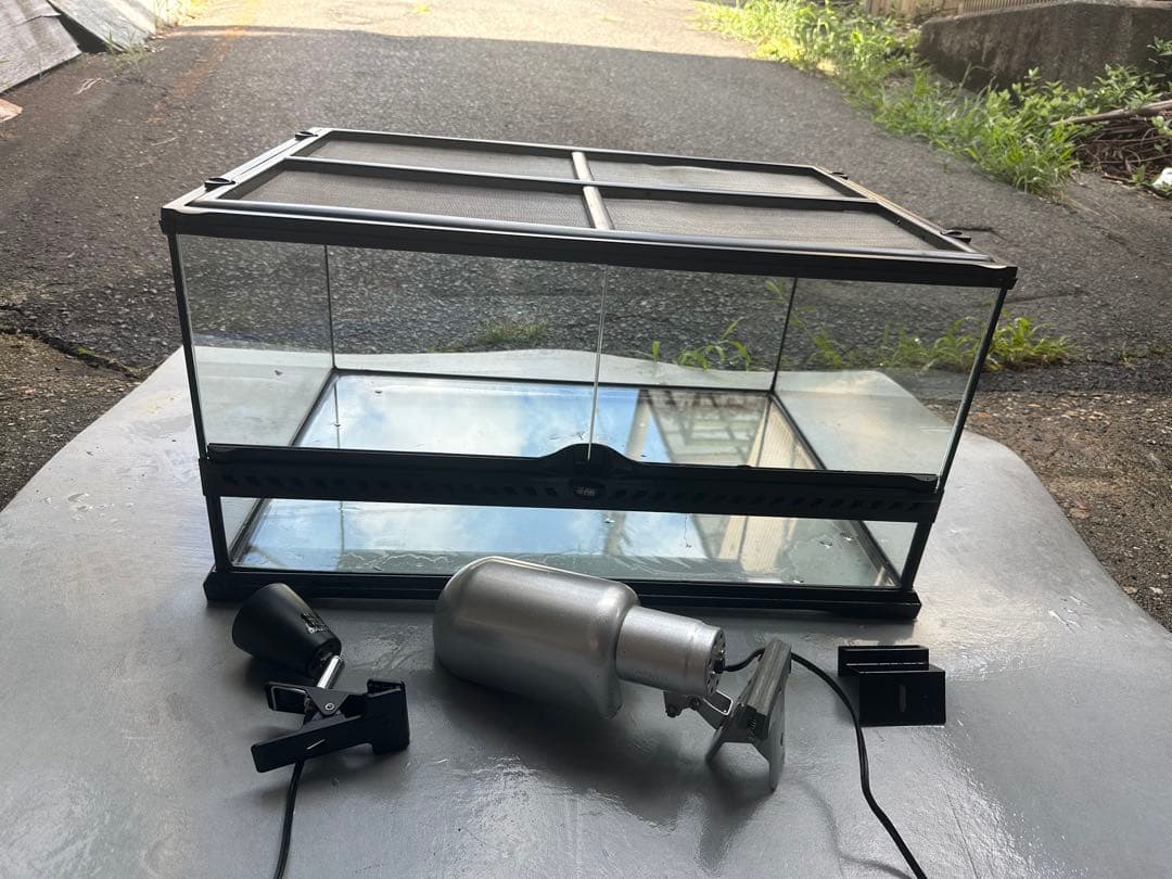 GEX グラステラリウム 6030 爬虫類　ケージ　ランプソケット2種類付き！