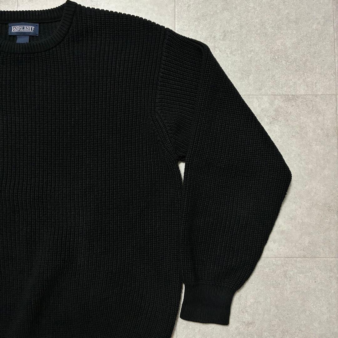 90s USA製 LANDS END コットンニット