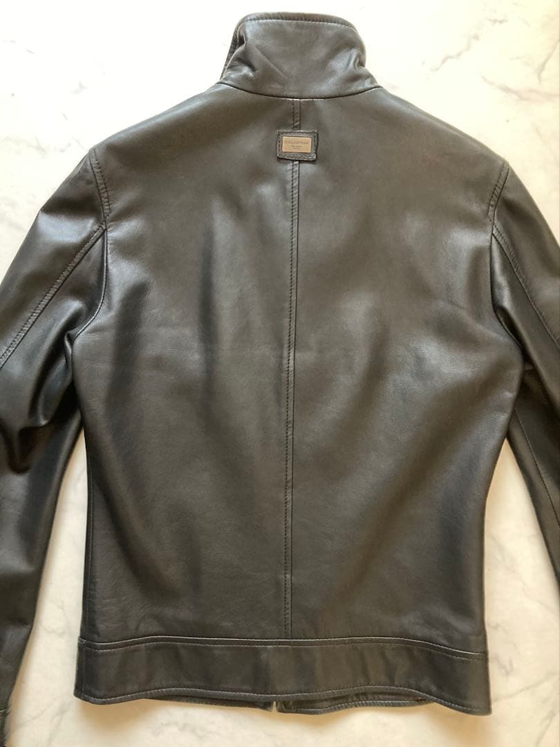 D&Gドルチェ＆ガッバーナ 黒レザーライダース プラダ好き