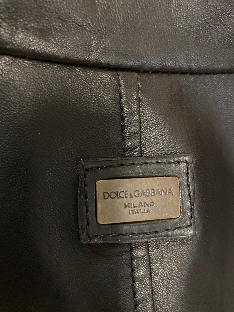 D&Gドルチェ＆ガッバーナ 黒レザーライダース プラダ好き