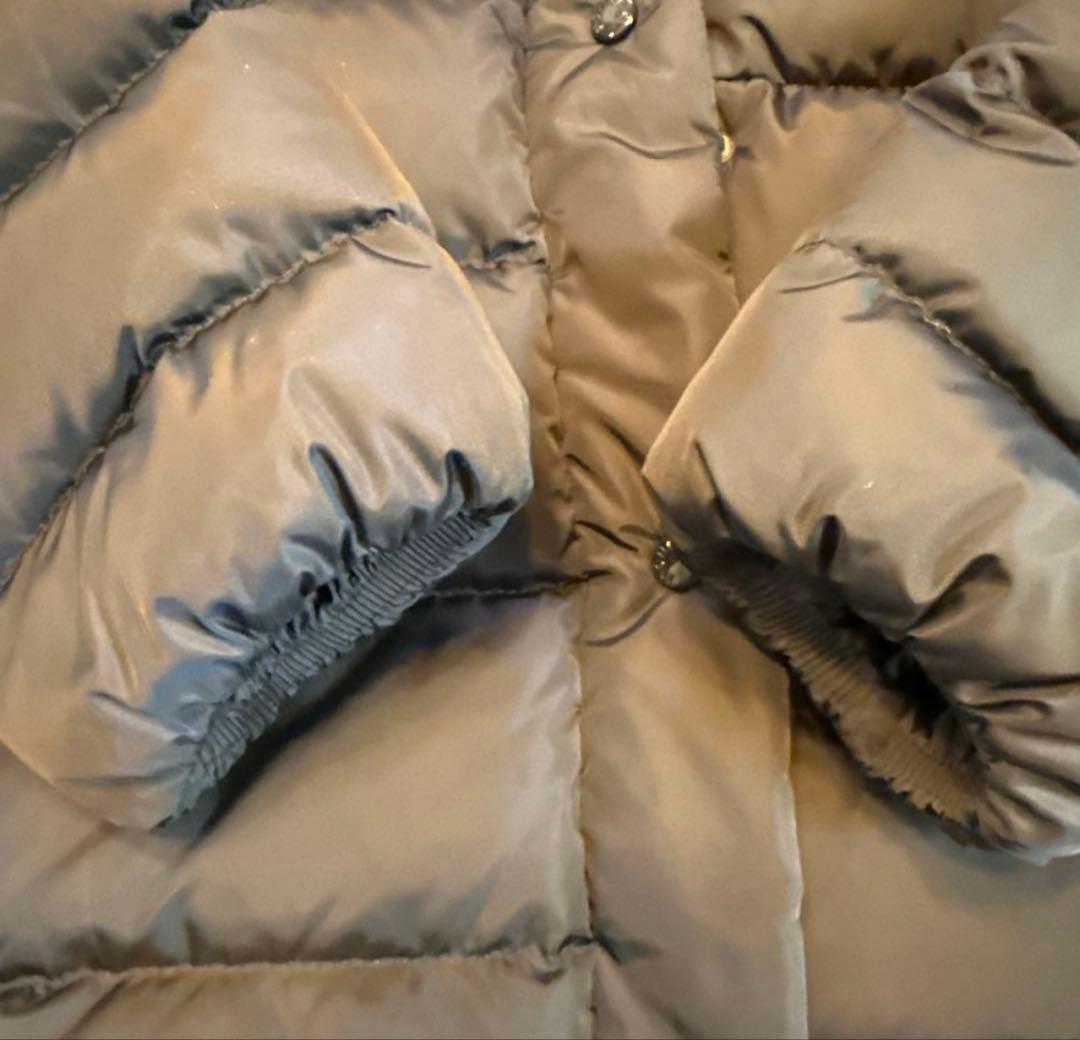 MONCLER ネイビー ダウンジャケット ファー付き