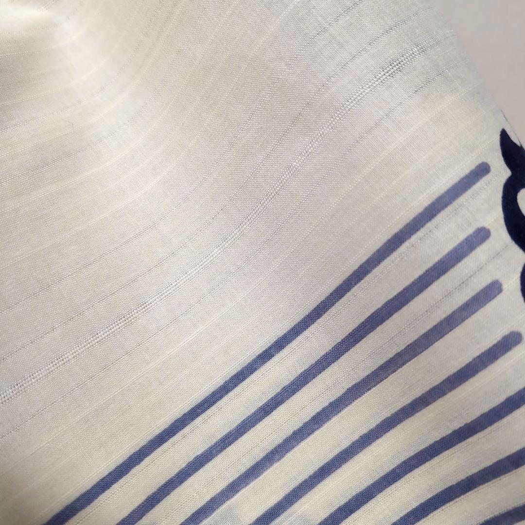 新品 未使用 綿絽 高級コーマ地 単衣仕立て 浴衣 夏着物 やまと 証紙 うさぎ