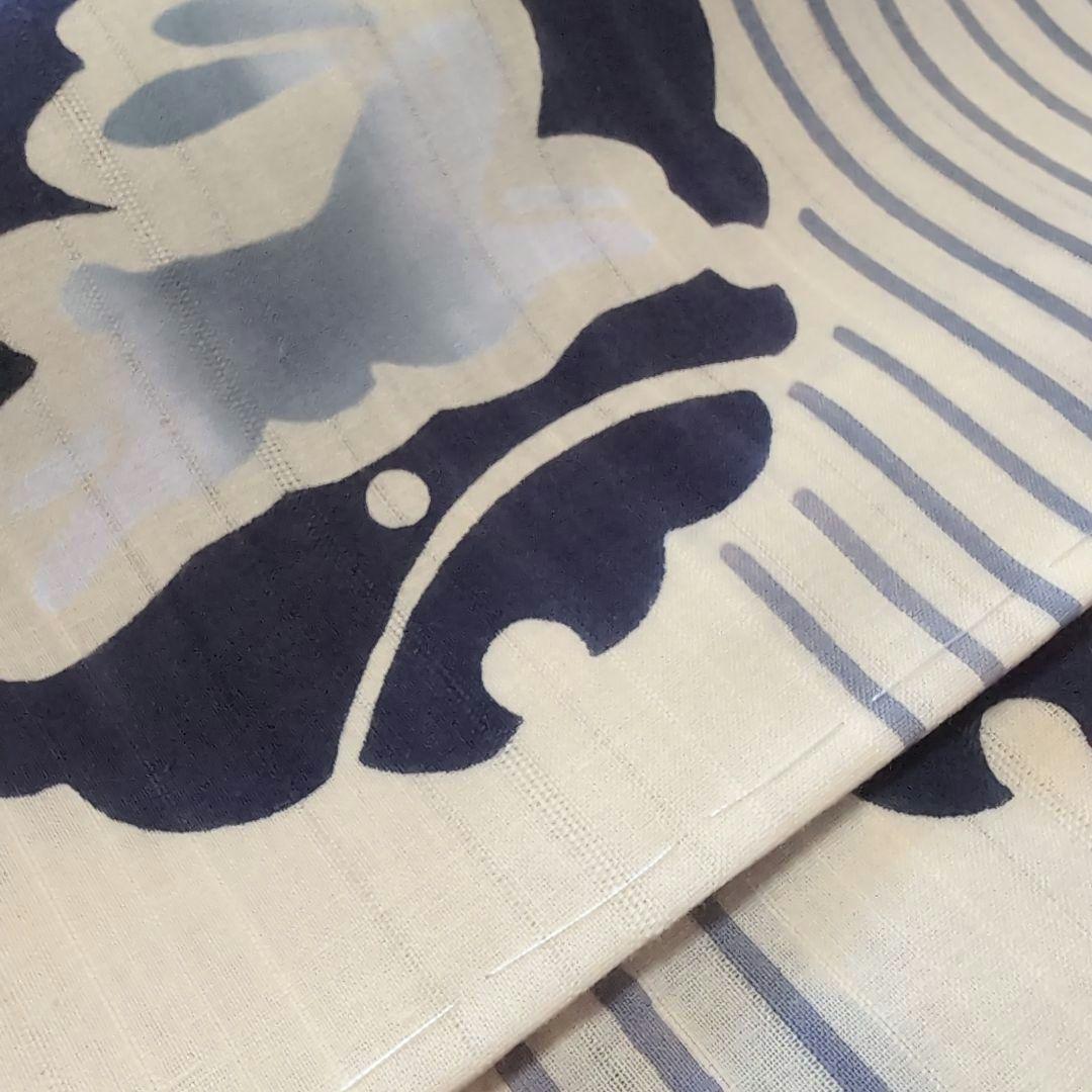 新品 未使用 綿絽 高級コーマ地 単衣仕立て 浴衣 夏着物 やまと 証紙 うさぎ