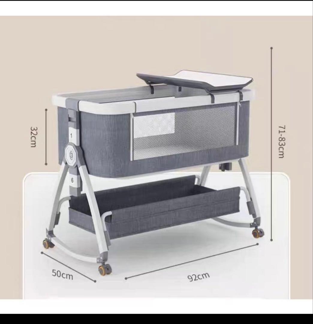 ベビーベッド 添い寝 キャスター付