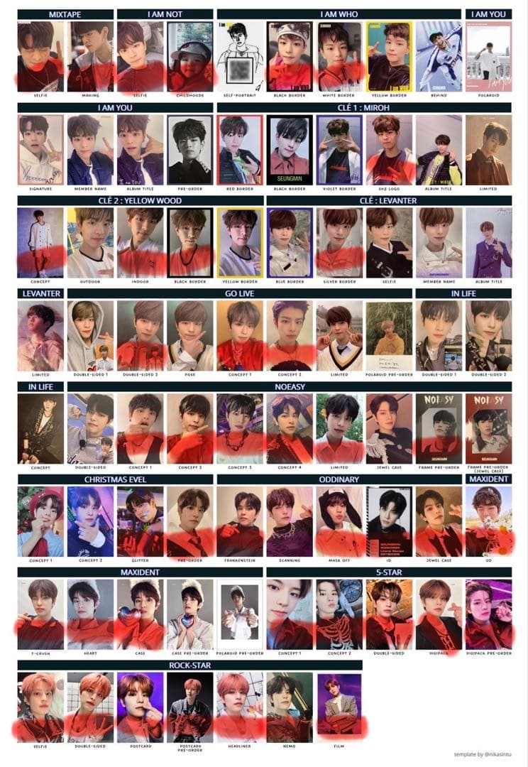 【100枚以上！】straykids スンミン トレカ まとめ売り（バラ不可）