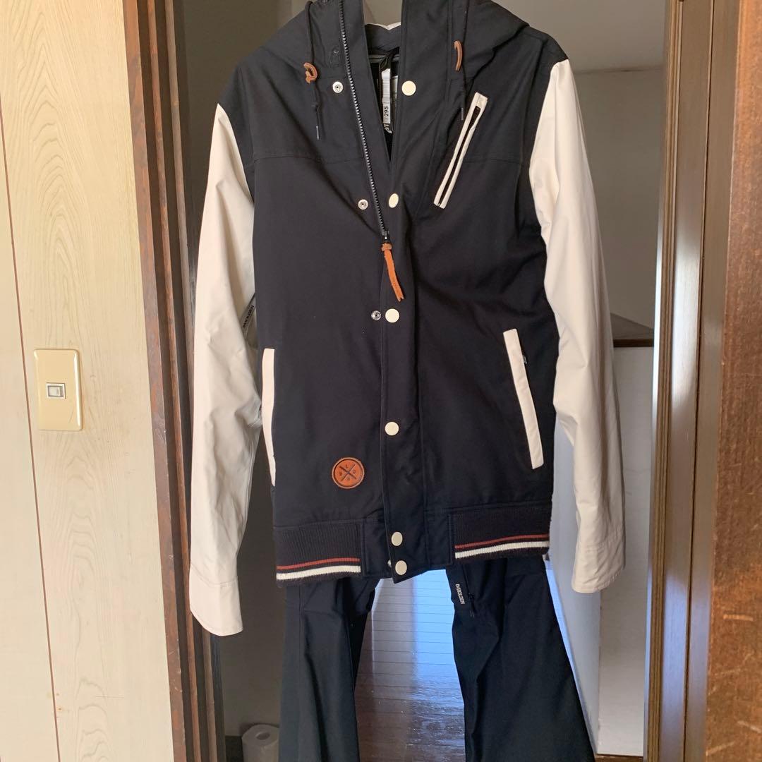 Holden スノーボードウェアセット S 黒/白