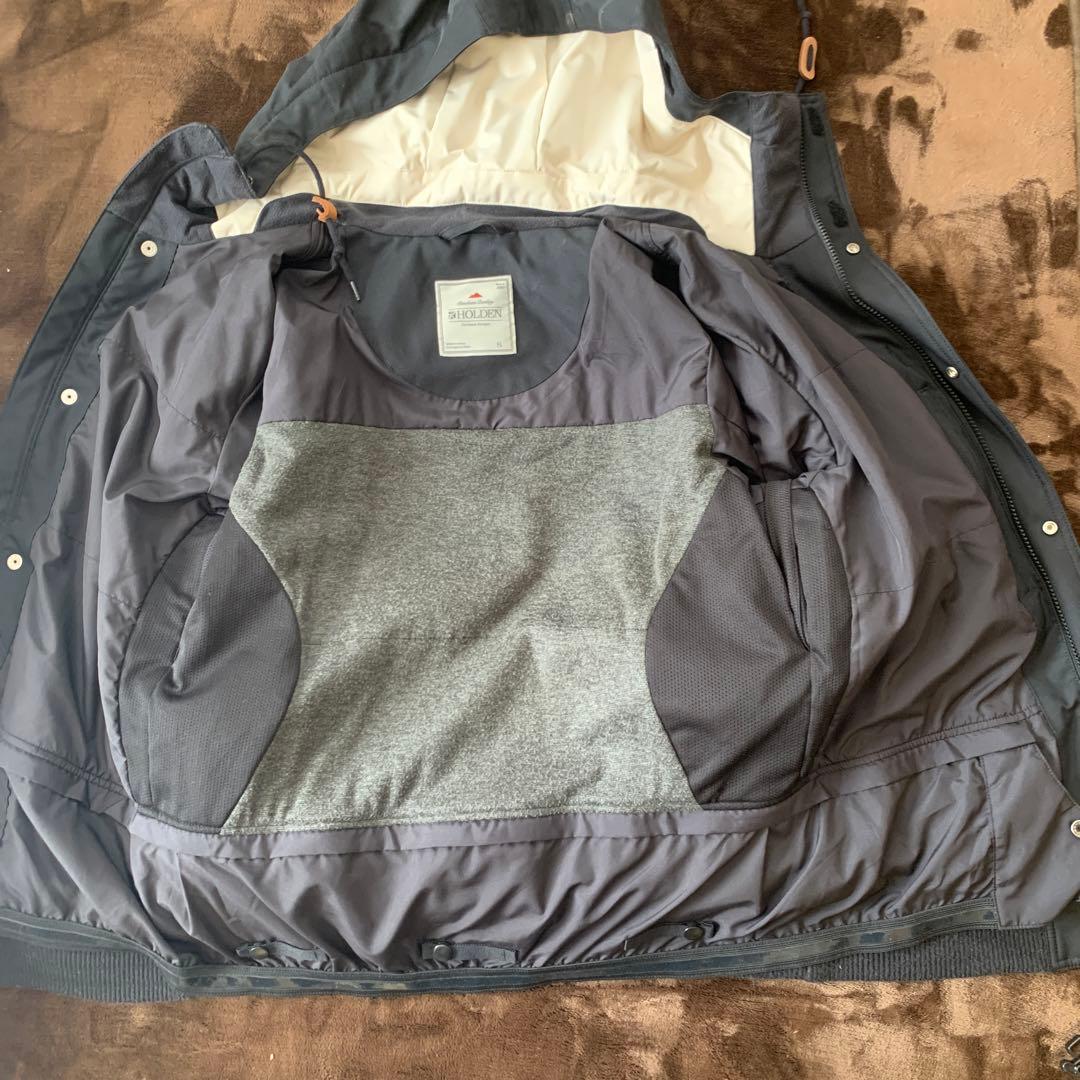 Holden スノーボードウェアセット S 黒/白