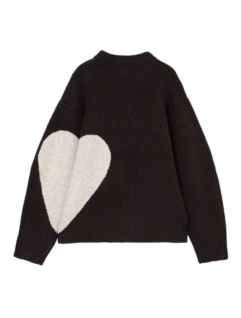 NKNIT ブラウン ハートニット