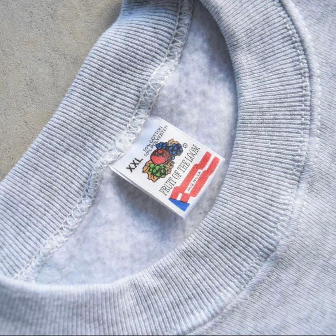 90s フルーツオブザルーム 無地スウェット ラグラン USA製 未使用 2XL