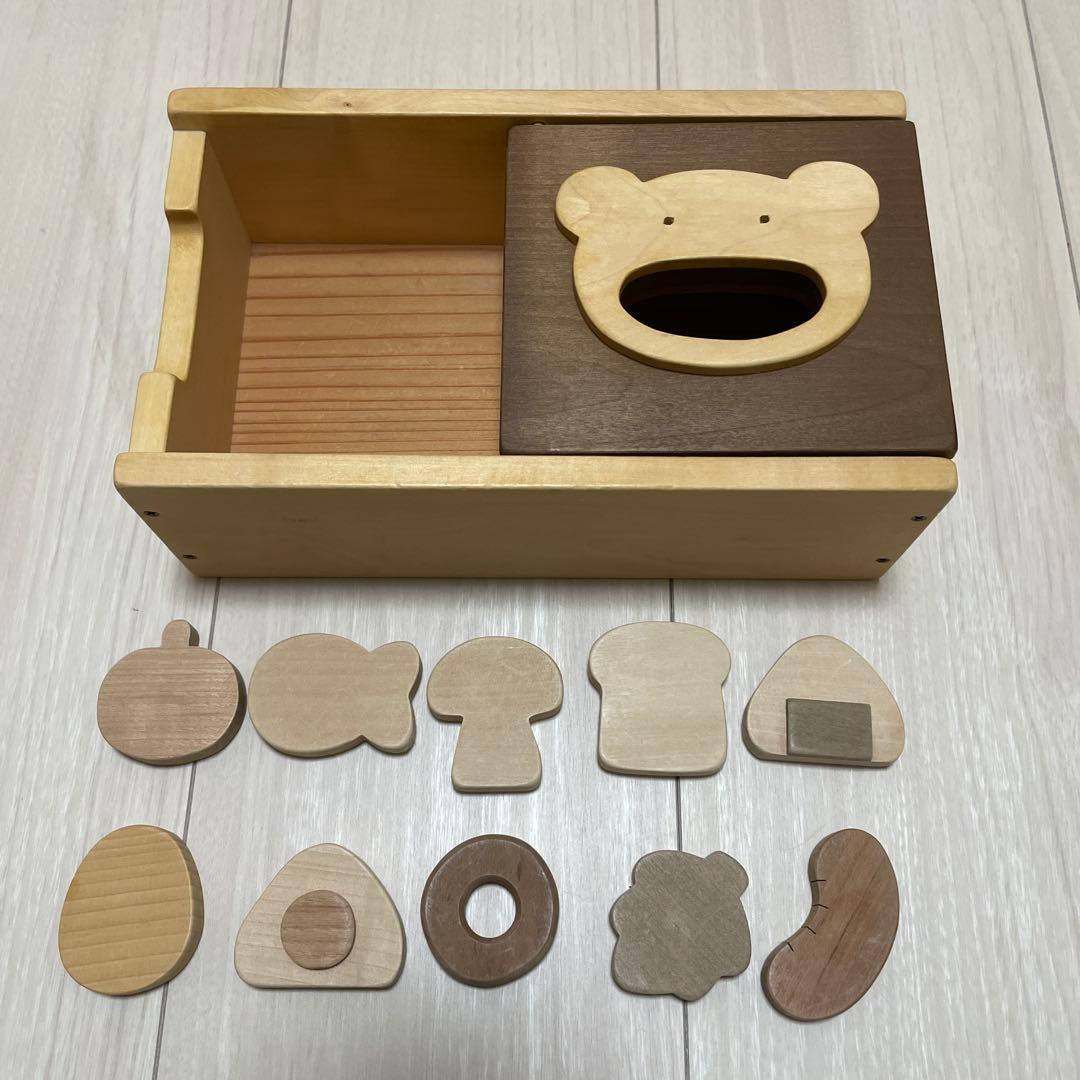 なかよしライブラリー　ころころ動物　もぐもぐボックス　木製知育玩具いろいろセット