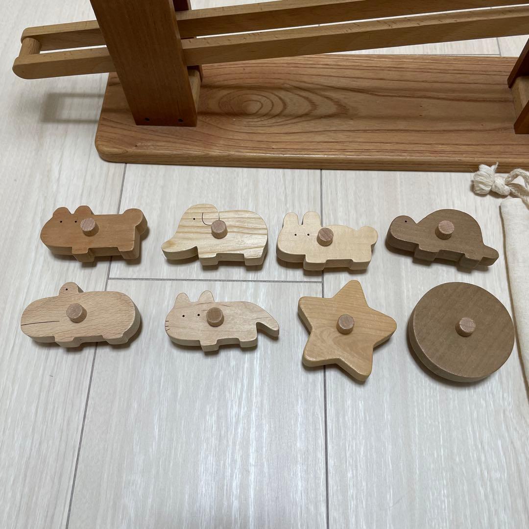 なかよしライブラリー　ころころ動物　もぐもぐボックス　木製知育玩具いろいろセット