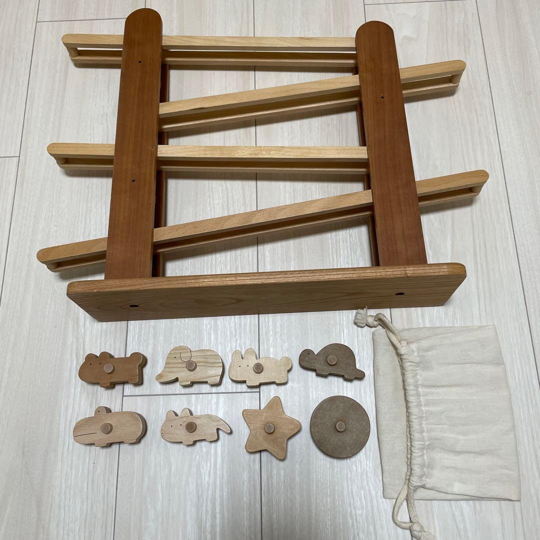 なかよしライブラリー　ころころ動物　もぐもぐボックス　木製知育玩具いろいろセット