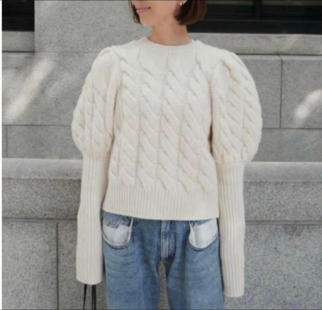 トップス Heve bubbly 2way cable cardigan