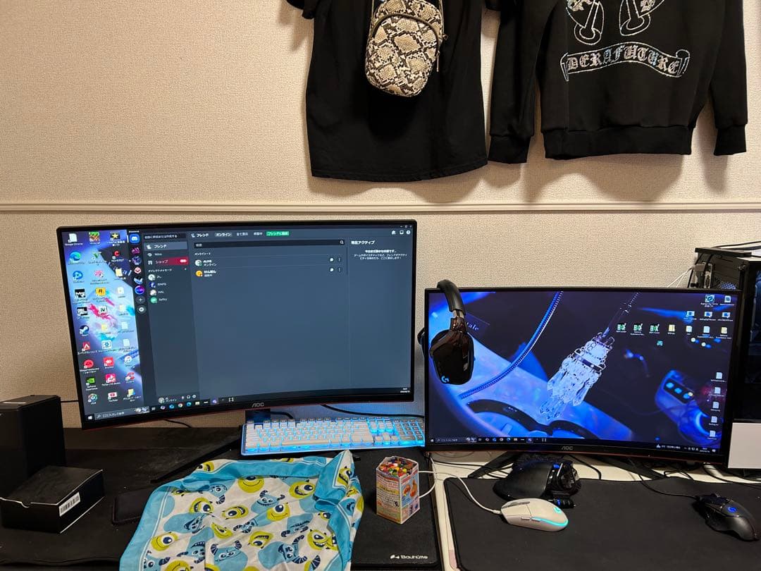 AOC 曲面 32インチ 144Hz ゲーミングモニター