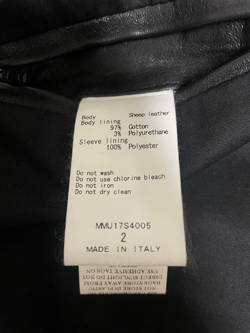 MUSHER マーシャー Wライダース イタリア製 ブラック サイズM タトラス