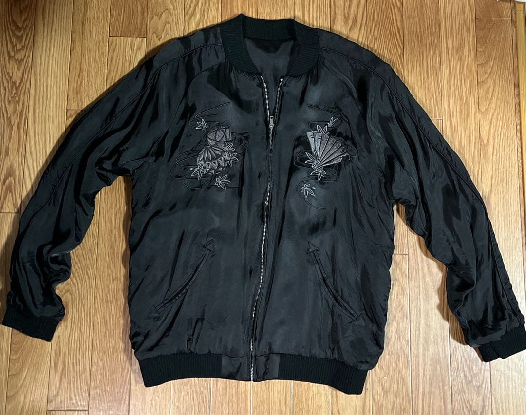 クロップドヘッズ　クローズ　坊屋春道　舞妓　希少オールブラックスカジャン　希少L