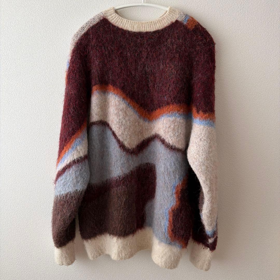 トップス BODY LINE ABORIGINE ART KNIT TOP ameri