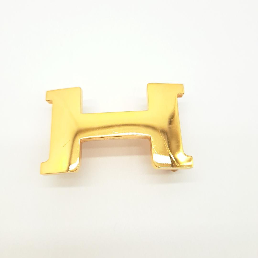 エルメス HERMES Hベルト リバーシブル アリゲーター ゴールドバックル