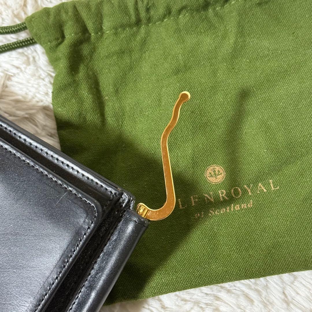 ⭐️新品未使用⭐️　グレンロイヤル　マネークリップ　小銭入れ付き　二つ折り財布
