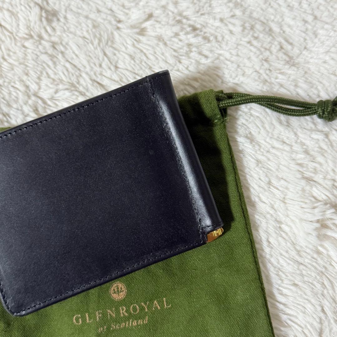 ⭐️新品未使用⭐️　グレンロイヤル　マネークリップ　小銭入れ付き　二つ折り財布