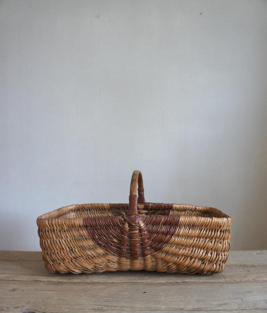 フランスアンティーク　パニエ　バスケット　ブロカント　天然生活　蚤の市