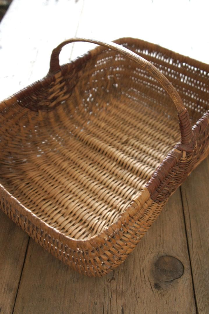 フランスアンティーク　パニエ　バスケット　ブロカント　天然生活　蚤の市