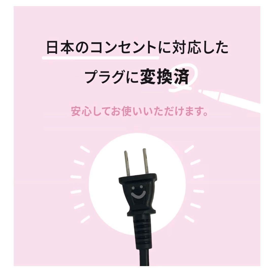 VODANA 40mm グラムウェーブカーリングアイロン　巻きコテ　太め　ピンク