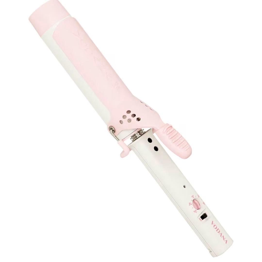 VODANA 40mm グラムウェーブカーリングアイロン　巻きコテ　太め　ピンク