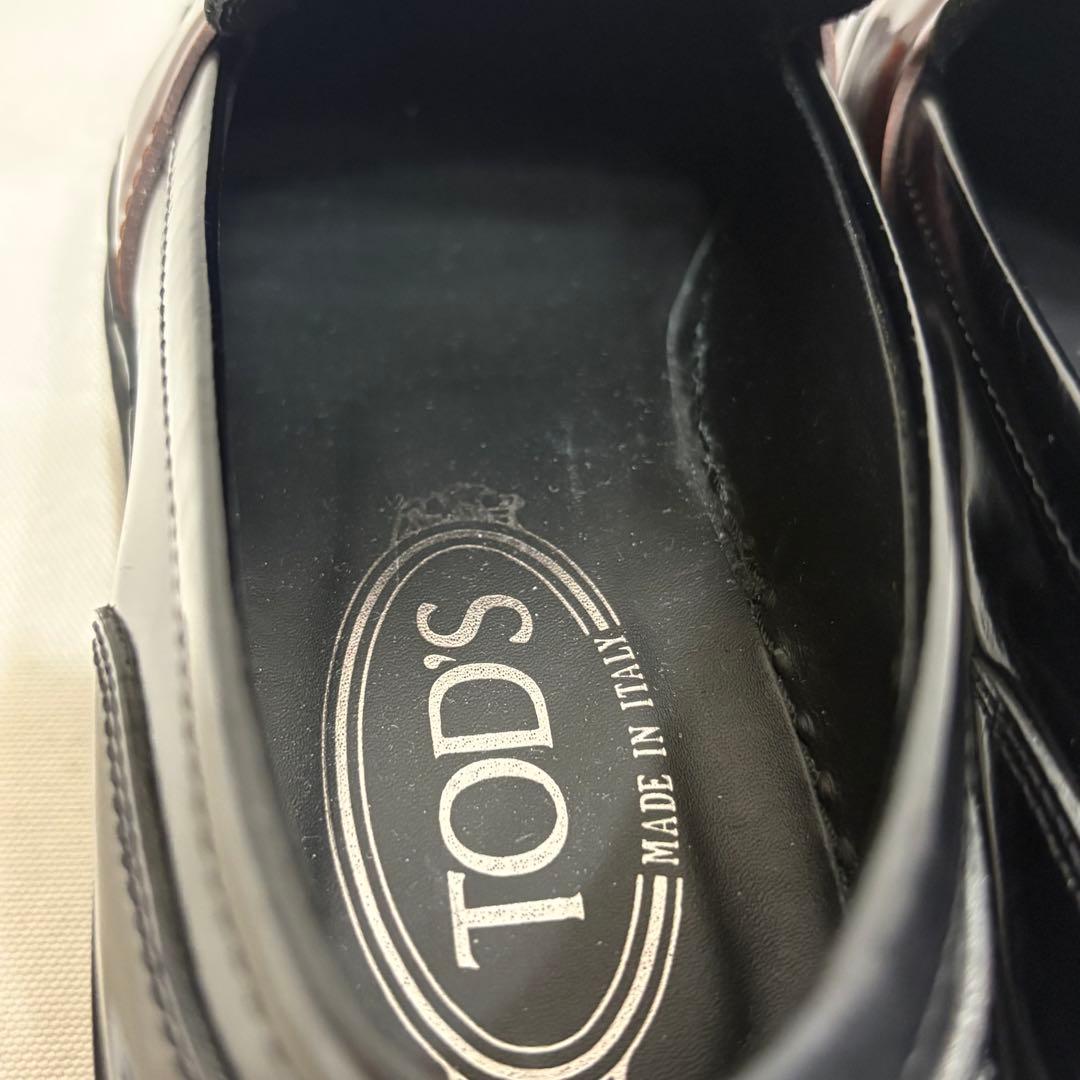 TOD'S トッズ レザー 革靴 厚底ローファー ブラック 36 1/2