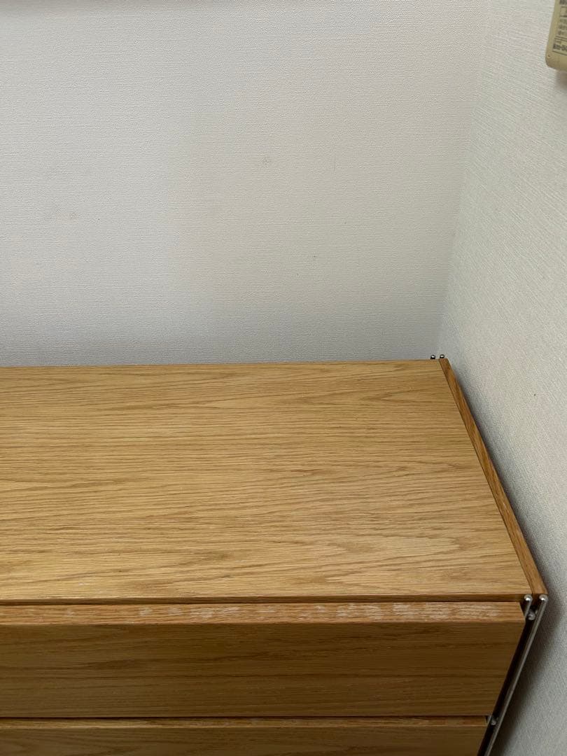 無印良品　ステンレスユニットシェルフ　引き出し付き