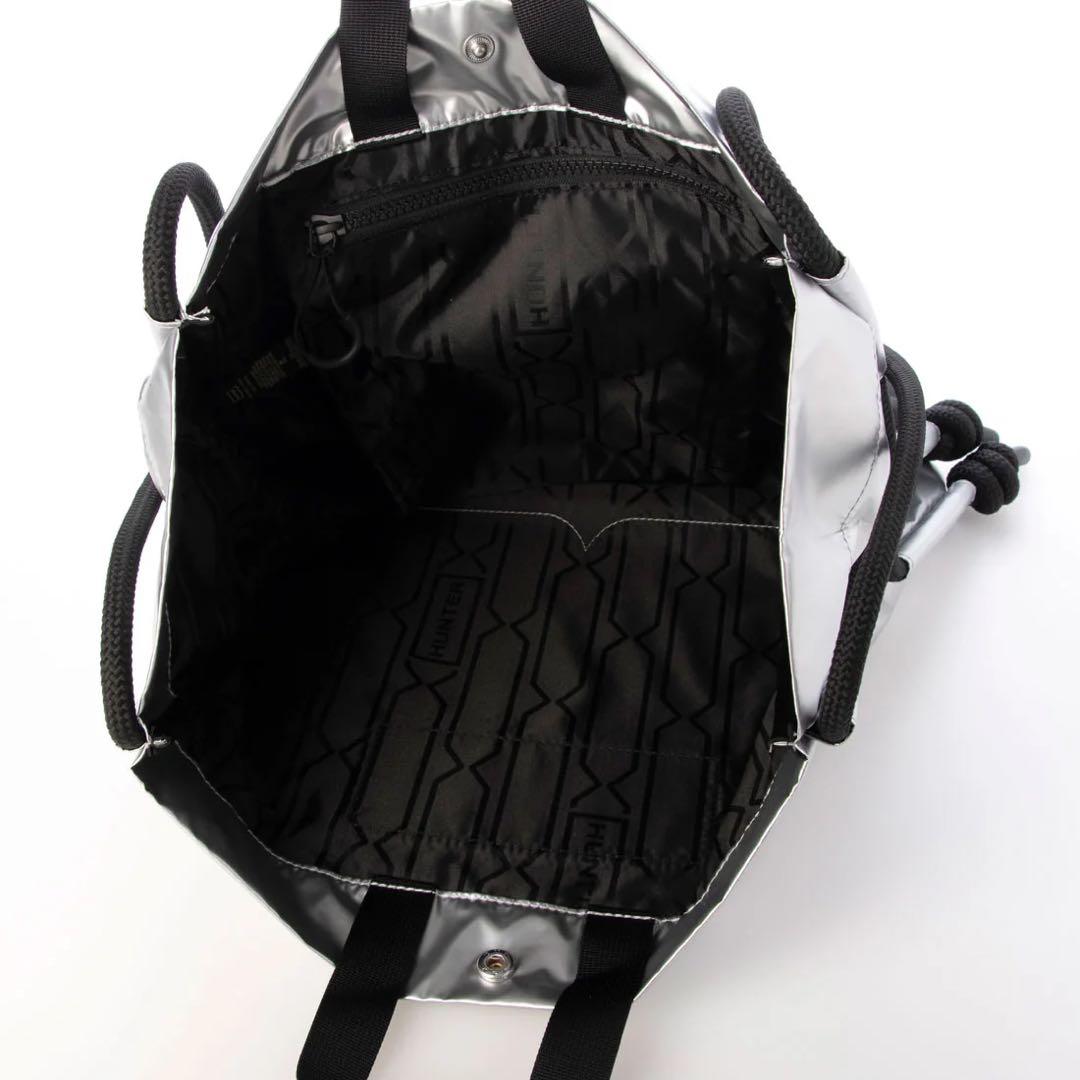 【新品】ハンター トラベルバッグ ナイロントート バッグパック シルバーホイル