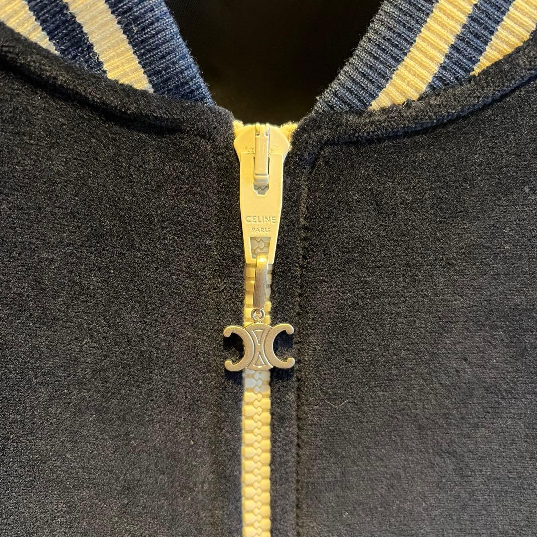 未使用品　セリーヌ　トリオンフ トラックスーツジャケット　ベルベットジャージー