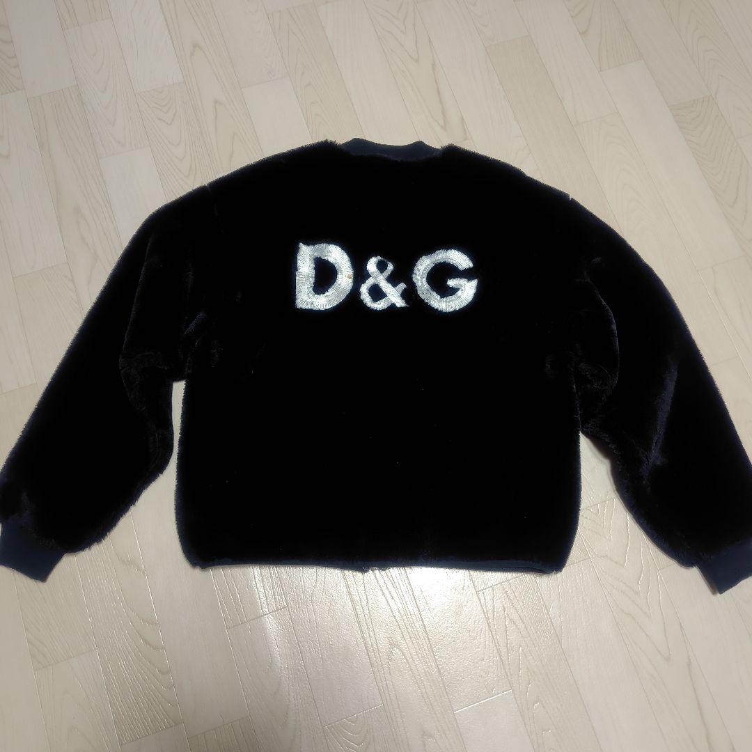 ヴィンテージD&G ブラック モコモコ　ブルゾン