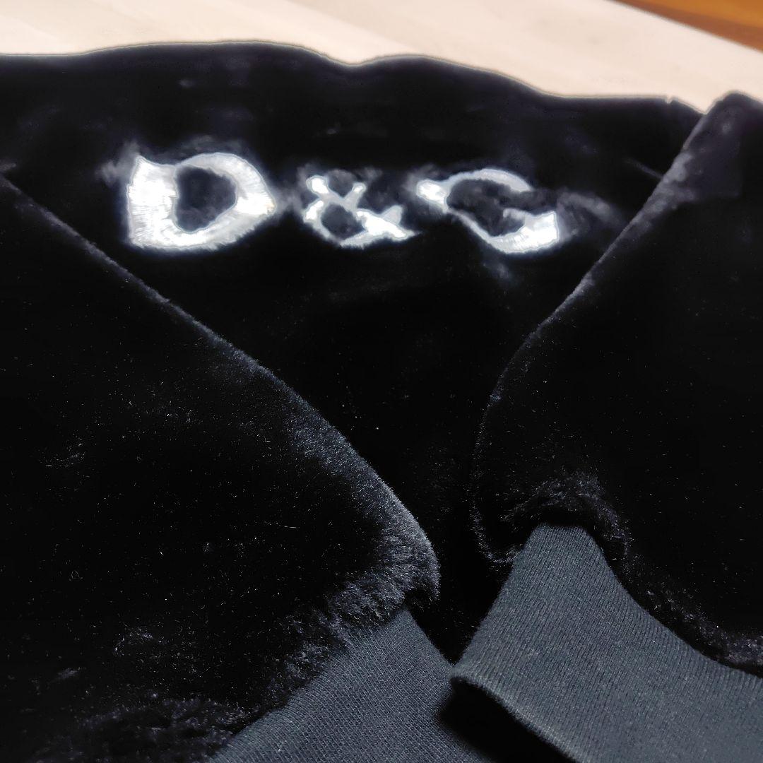 ヴィンテージD&G ブラック モコモコ　ブルゾン