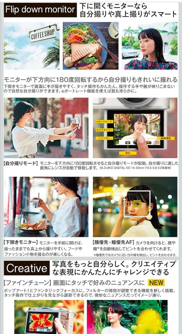 【美品・箱付き】OLYMPUS PEN E-PL10 ダブルズームキット