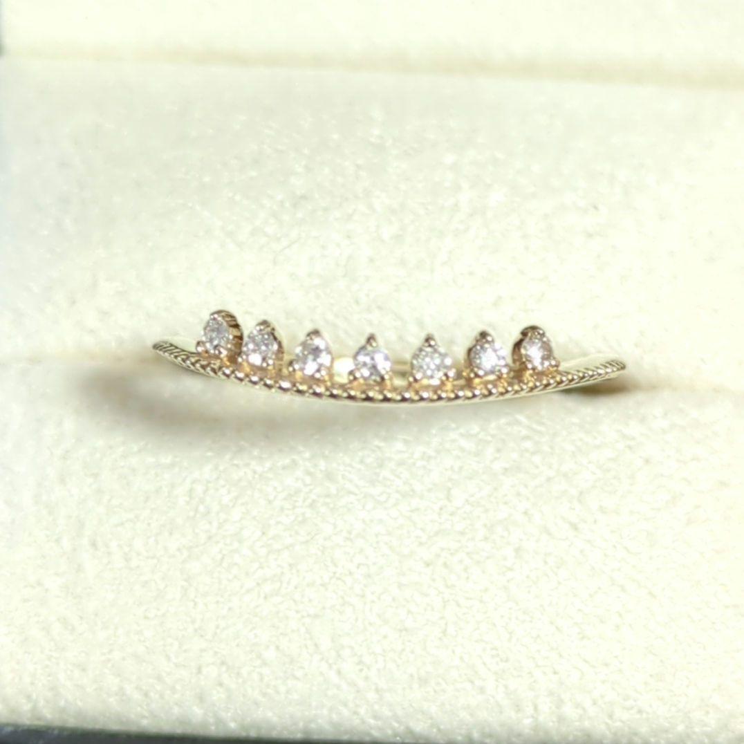 K10YGダイヤモンドリング