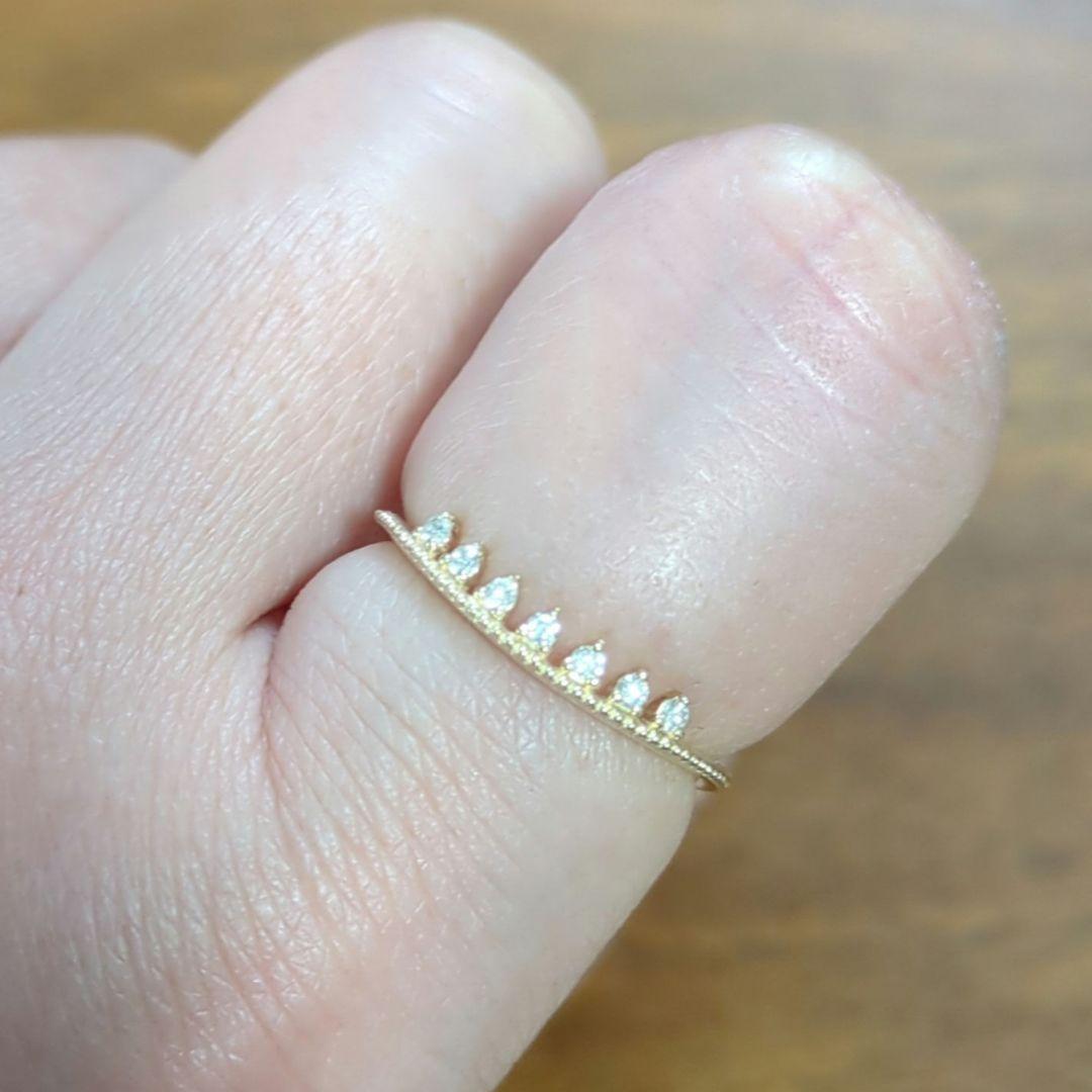 K10YGダイヤモンドリング