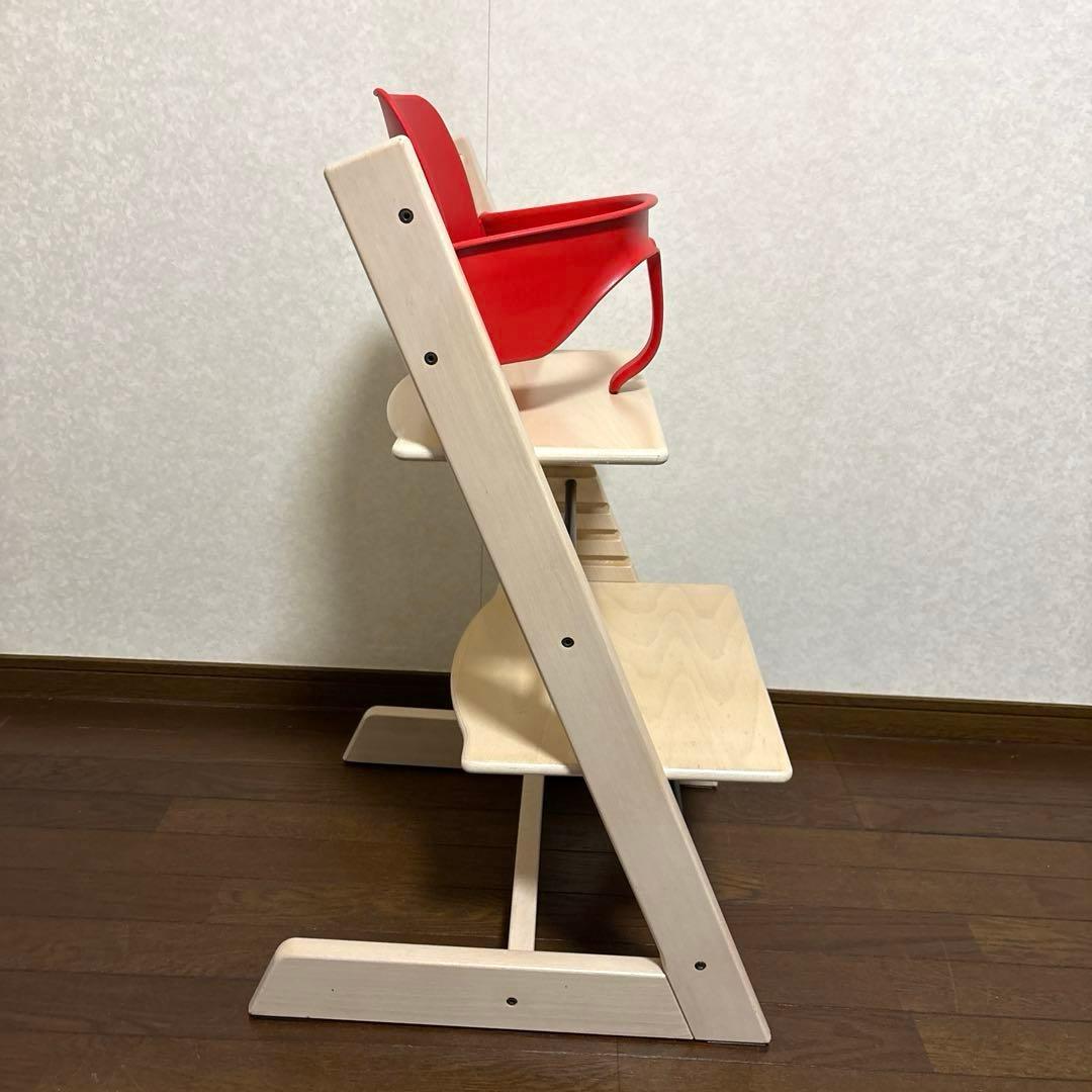 【良品】ストッケ トリップトラップ ホワイト ベビーセット付き