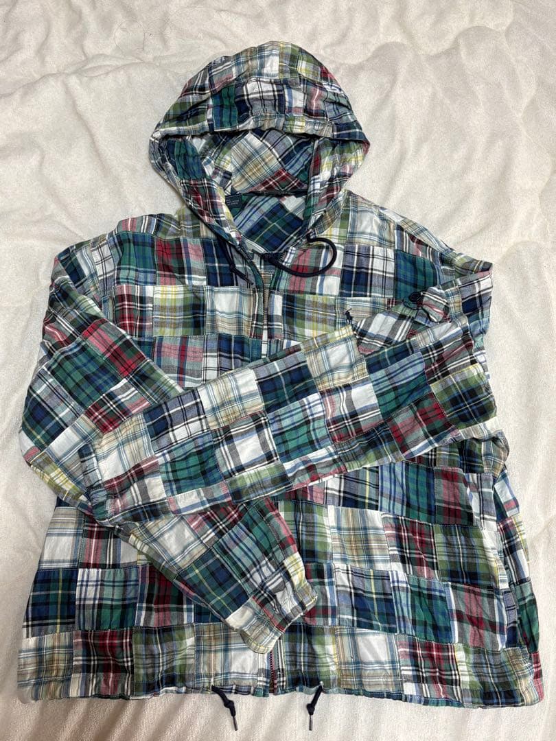 Polo by Ralph Lauren チェック柄マウンテンパーカー S