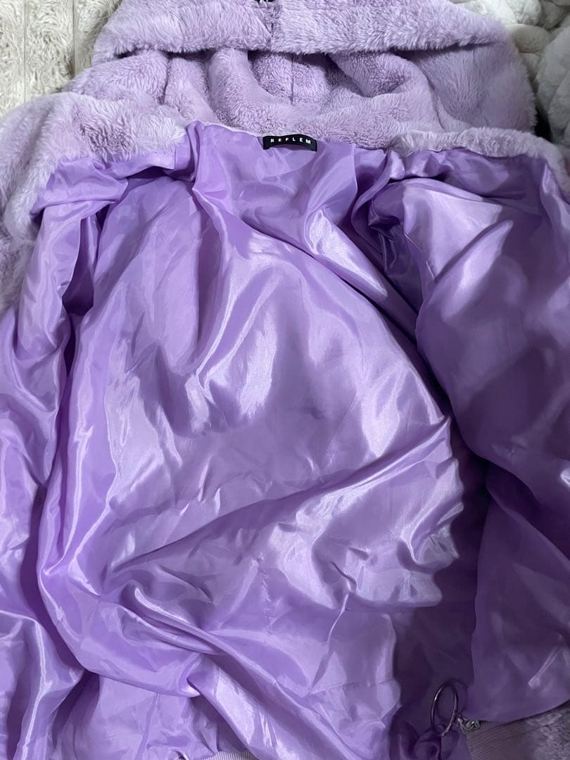 REFLEM クロミ ファーパーカー パープル