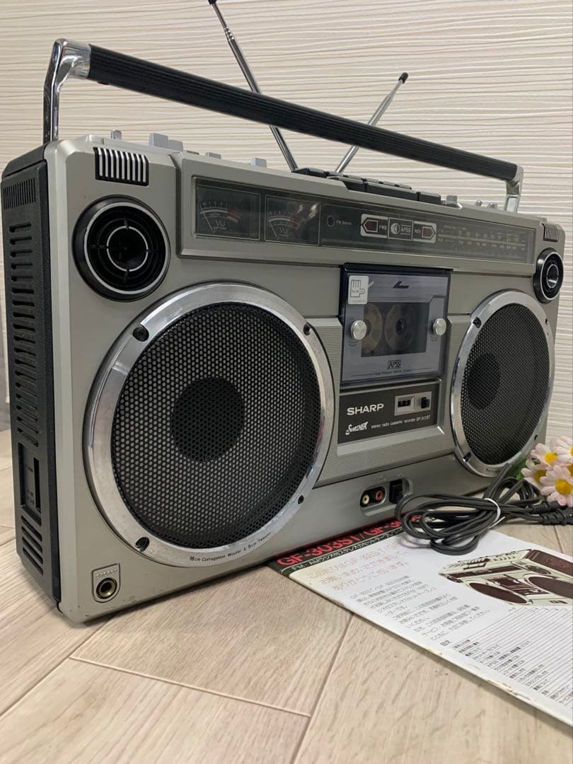 動作品！美品ラジカセ シャープ SHARP GF-303ST AM FM ラジオ