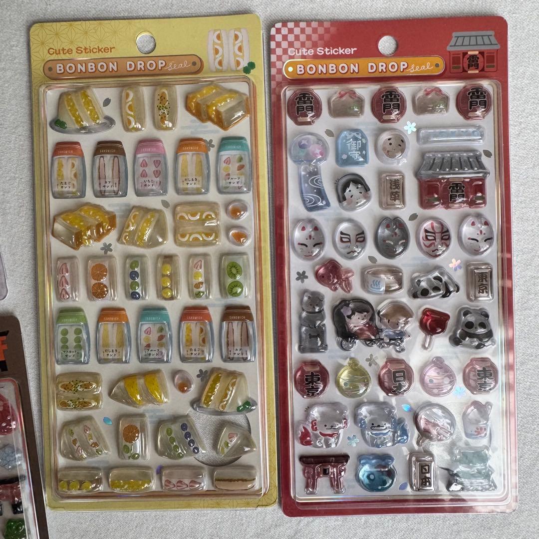 【ボンボンドロップシール】和柄 6種