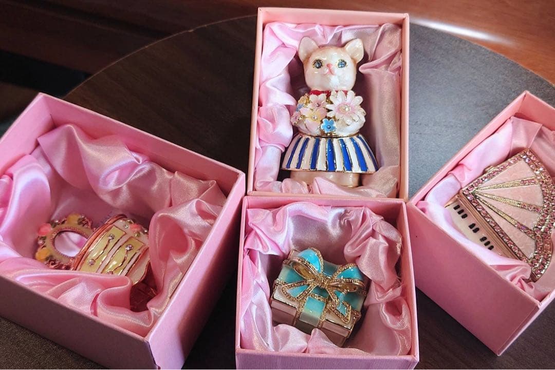 【新品未使用】ジュエリーボックス4箱セット